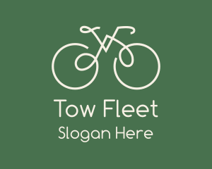 Green Bicycle Bike logo design