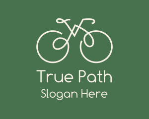 Green Bicycle Bike logo design