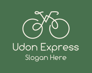 Green Bicycle Bike logo design