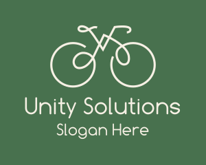 Green Bicycle Bike logo design