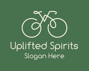 Green Bicycle Bike logo design