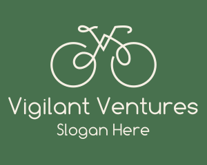 Green Bicycle Bike logo design