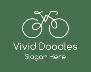 Green Bicycle Bike logo design