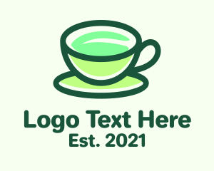 Tea Cup Leaf  logo