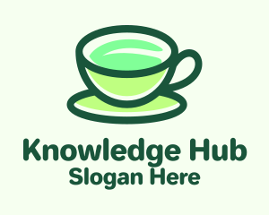 Tea Cup Leaf  Logo