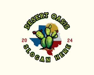 Cactus Plant Texas logo design