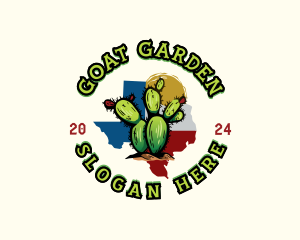 Cactus Plant Texas logo design