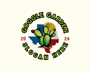 Cactus Plant Texas logo design