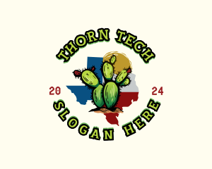 Cactus Plant Texas logo design