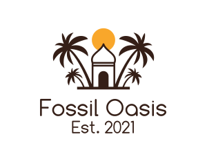 Palm Oasis Islamic Mosque logo design