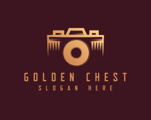 Golden Photography Camera logo design