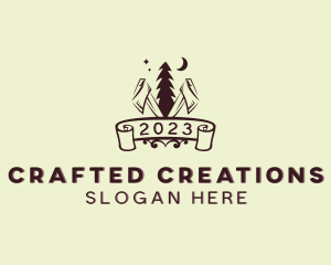 Tree Axe Woodwork logo design