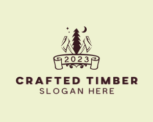 Tree Axe Woodwork logo design