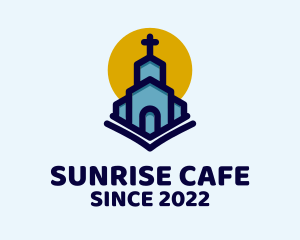 Christian Cathedral Sunrise  logo design