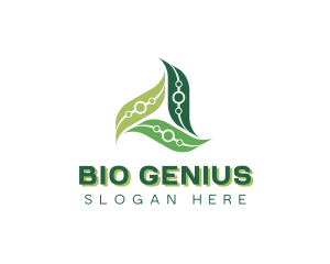 Leaf Biotech Science logo design