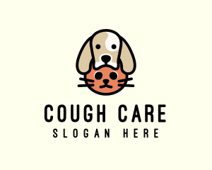 Dog Cat Pet Care logo design