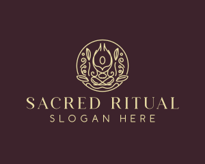 Holistic Yoga Meditation logo design