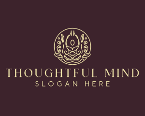 Holistic Yoga Meditation logo design