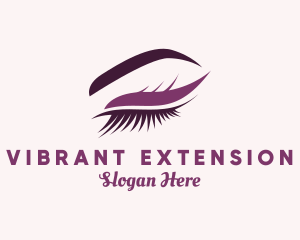 Woman Beauty Eyelash logo design