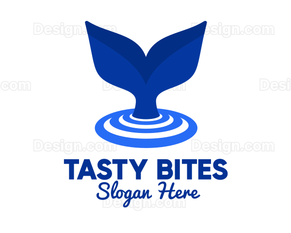 Blue Whale Tail Logo
