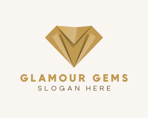 Modern Diamond Jewelry logo design