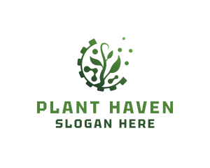 Biotech Plant Genetics logo design