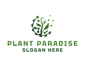 Biotech Plant Genetics logo design