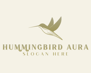 Elegant Flying Hummingbird logo