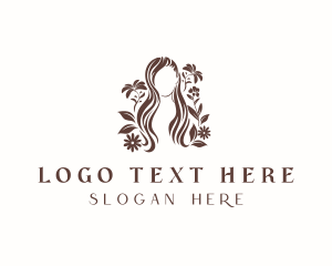 Floral Woman Hair Salon logo