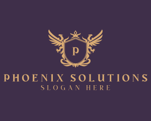 Royal Phoenix Crest logo design