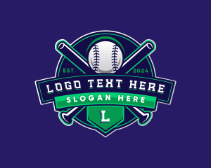 Baseball Sports League Logo