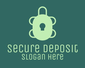 Turtle Security Lock  logo design