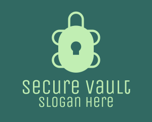 Turtle Security Lock  logo design