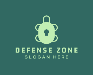 Turtle Security Lock  logo design