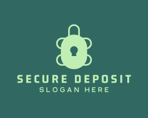 Turtle Security Lock  logo design