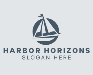 Maritime Sailing Sailboat logo