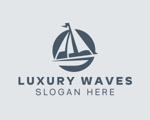 Maritime Sailing Sailboat logo design