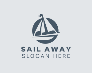 Maritime Sailing Sailboat logo design