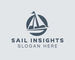 Maritime Sailing Sailboat logo
