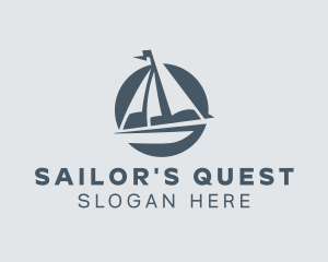 Maritime Sailing Sailboat logo