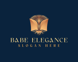 Elegant Tree Book logo design