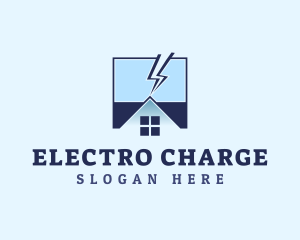 House Electricity Energy logo design