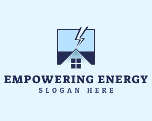 House Electricity Energy logo design