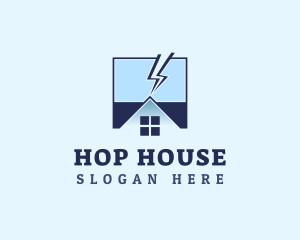 House Electricity Energy logo design