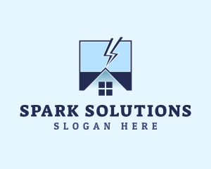 House Electricity Energy logo design