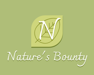 Nature Wellness Leaf logo design