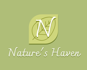 Nature Wellness Leaf logo design