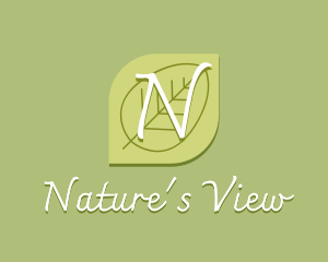 Nature Wellness Leaf logo design