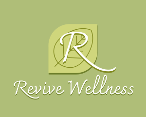 Nature Wellness Leaf logo design