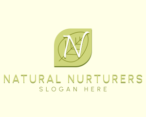 Nature Wellness Leaf logo design